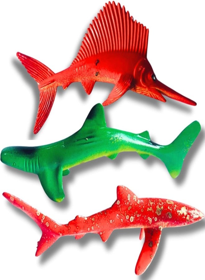 Mallexo Aquatic Sea Animals Toy Set for Kids Boys and Girls 26PC Marine Ocean Animal Figure Sets Mid/Small Size Birthday Gifts Water World Marine Fish Action Figurines Jelly Fish, Dolphin, Whales Toy - Image 2
